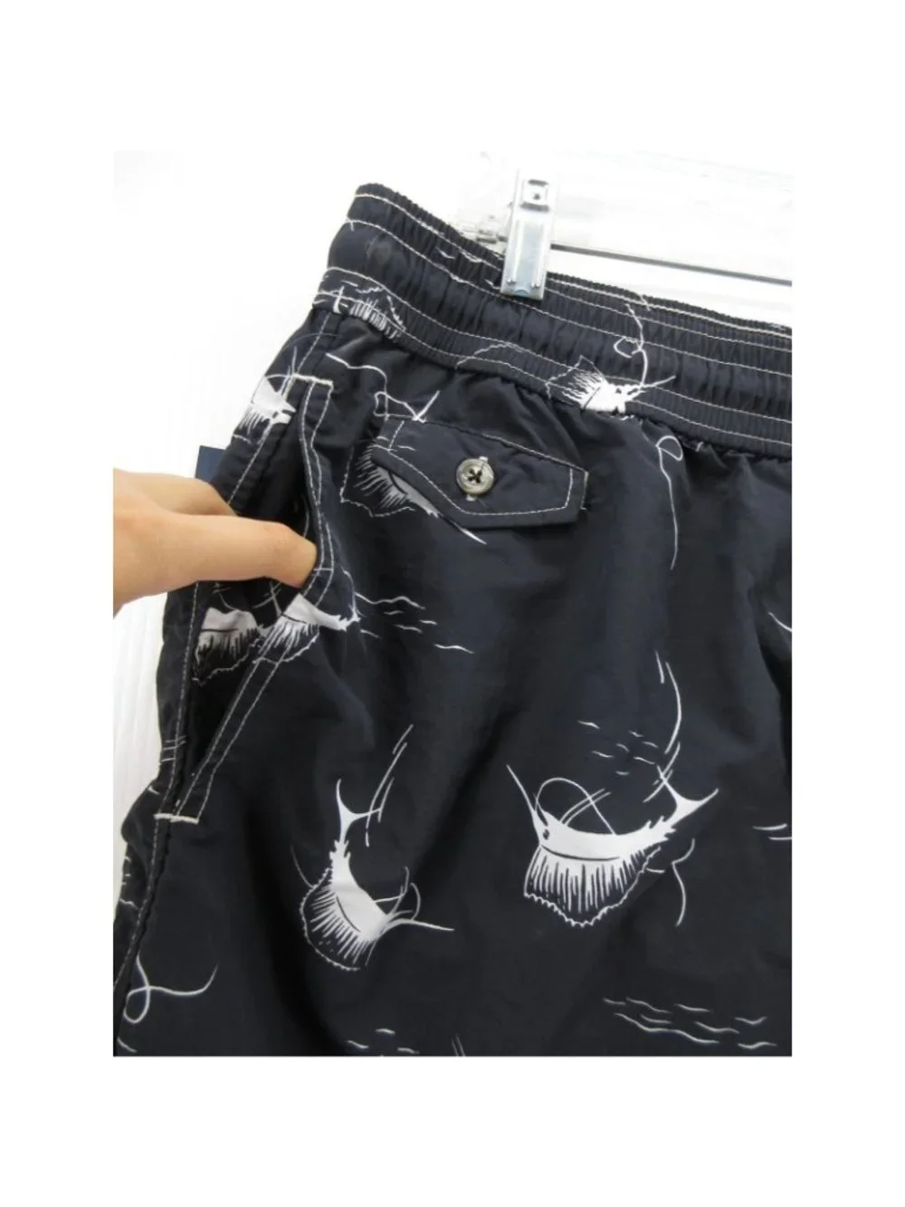 Polo Ralph Lauren Swim Trunks XXL Tall Bathing Suit Marlin Fish AOP